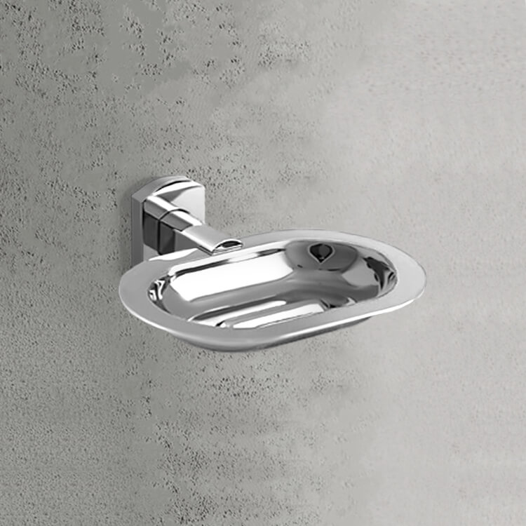 Gedy ED12-13 Wall Mounted Polished Chrome Soap Dish
